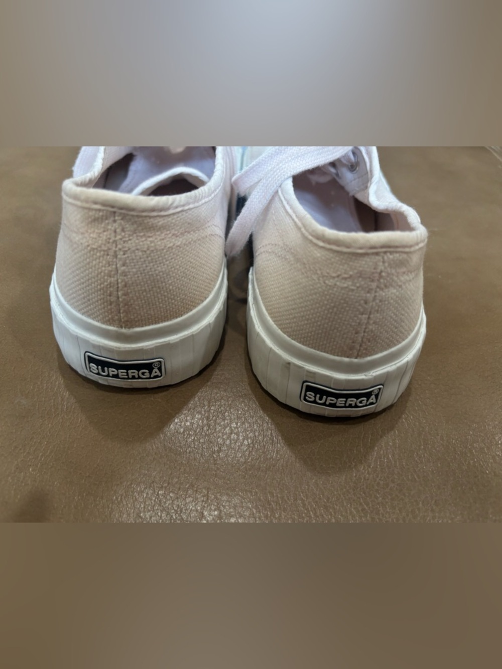 Superga Light Pink Canvas Platform minimalist comfortable Sneakers - Picture 6 of 7